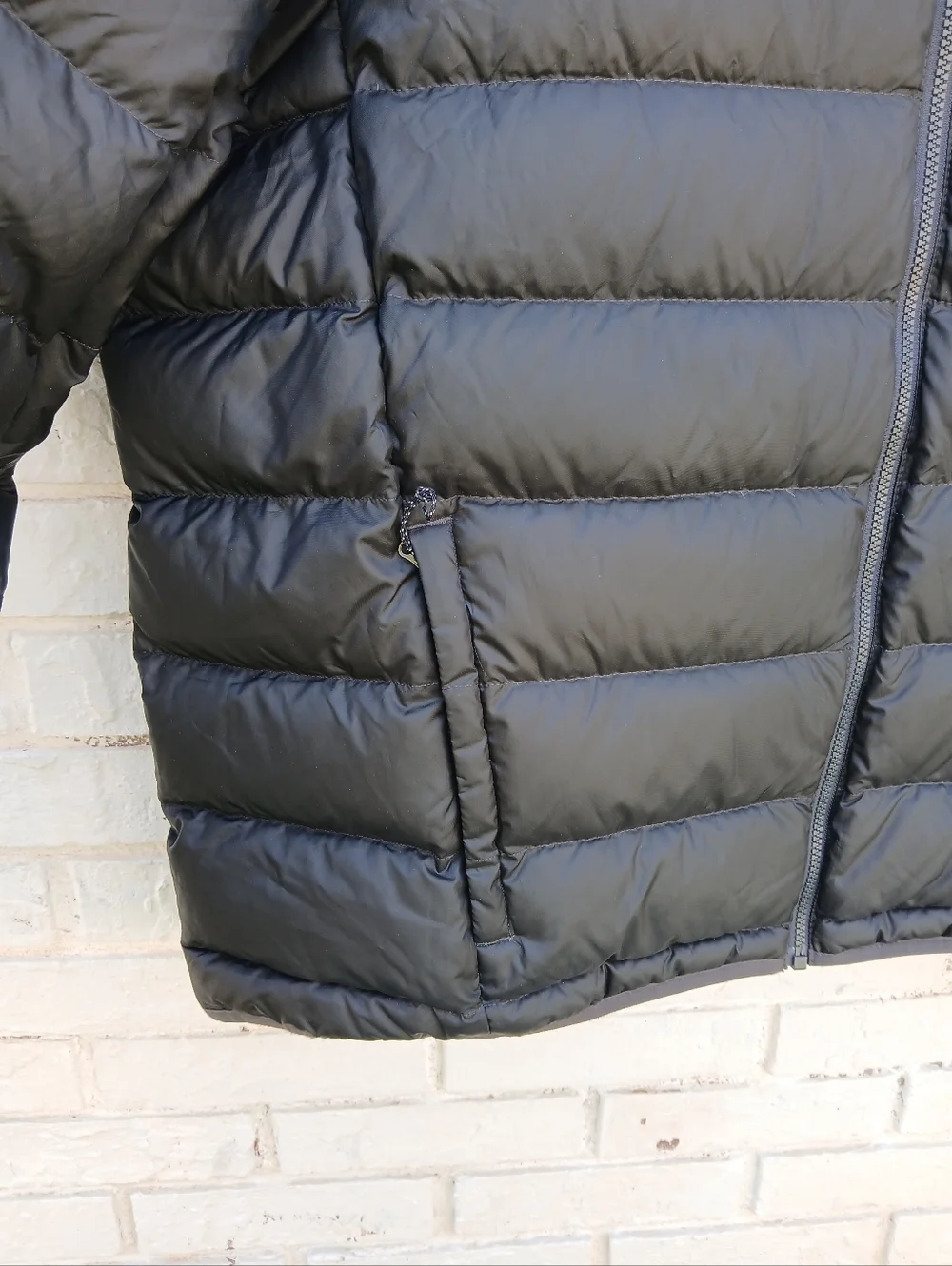 Eddie Bauer Quilted Down Puffer Jacket Black 2XL